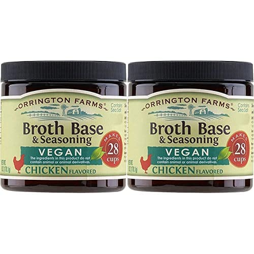 Orrington Farms All Natural Vegan Broth Base & Seasoning, Chicken, 6 Ounce (Pack of 2)