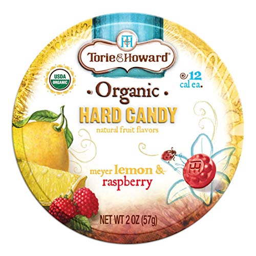 Torie And Howard Organic Hard Candy Lemon And Raspberry, 2 Ounce