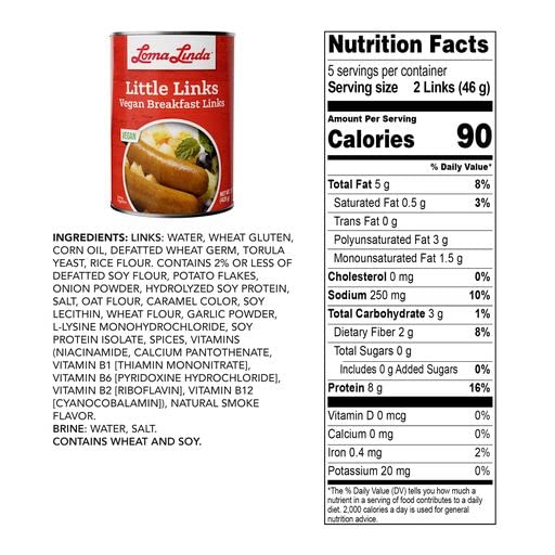 Loma Linda - Plant-Based Meats (Little Links (15 Oz.), 3 Pack)