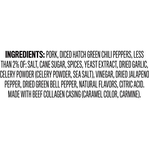 Dukes Hatch Green Chile Smoked Shorty Sausages  Gluten Free  16 Ounce