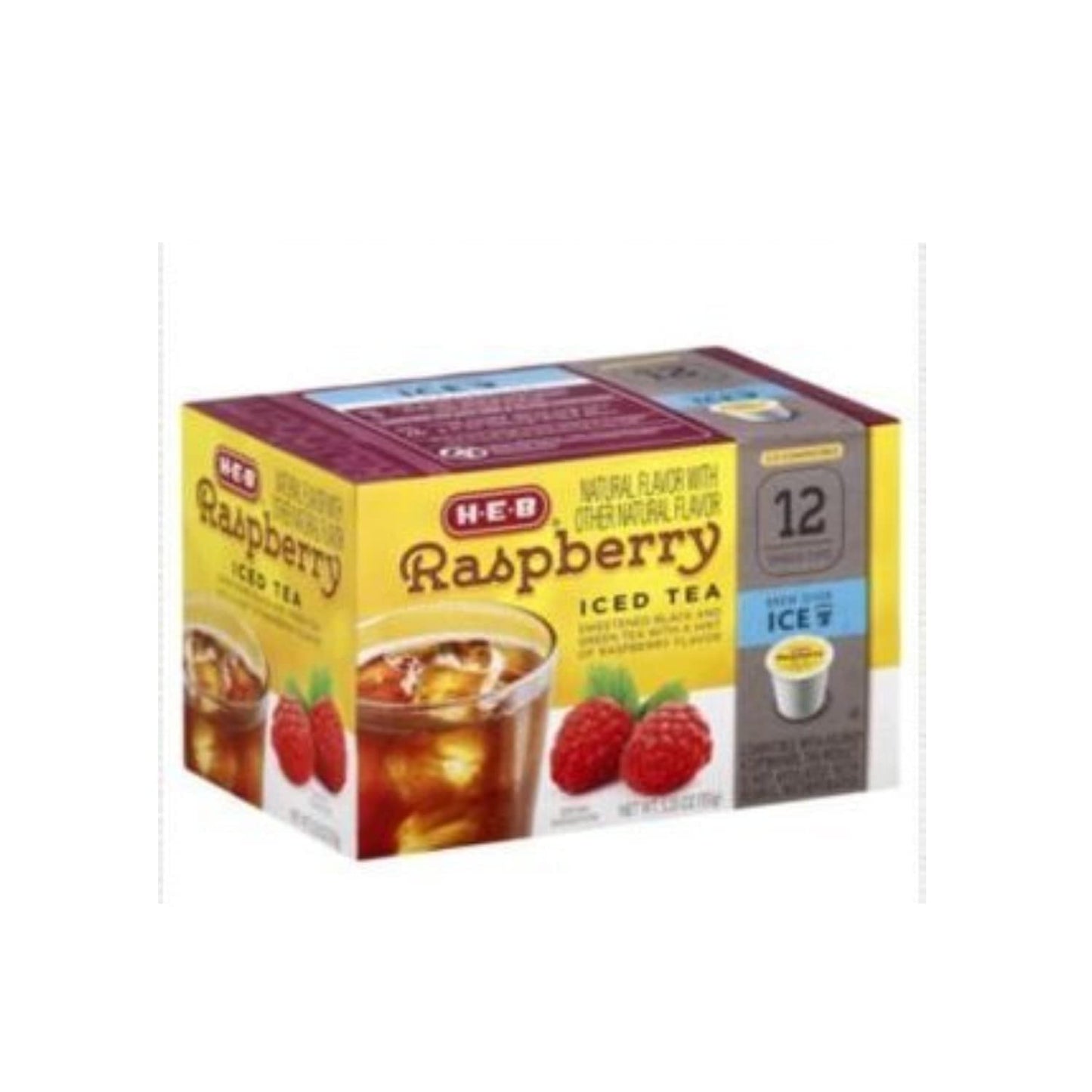Jordan'S Blend Iced Tea K Cup Bundle Of Raspberry K Cups 12 Ct And Peach Iced Tea K Cups 12 Ct Total Of 24 With 2 Hot/Cold Cup S