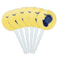 Worcester State Lancers Secondary Cupcake Picks Toppers Decoration Set of 6