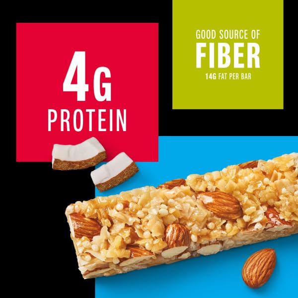 KIND Nut Bars, Almond & Coconut, Gluten Free, Low Sodium, 3g Protein, 12 Count