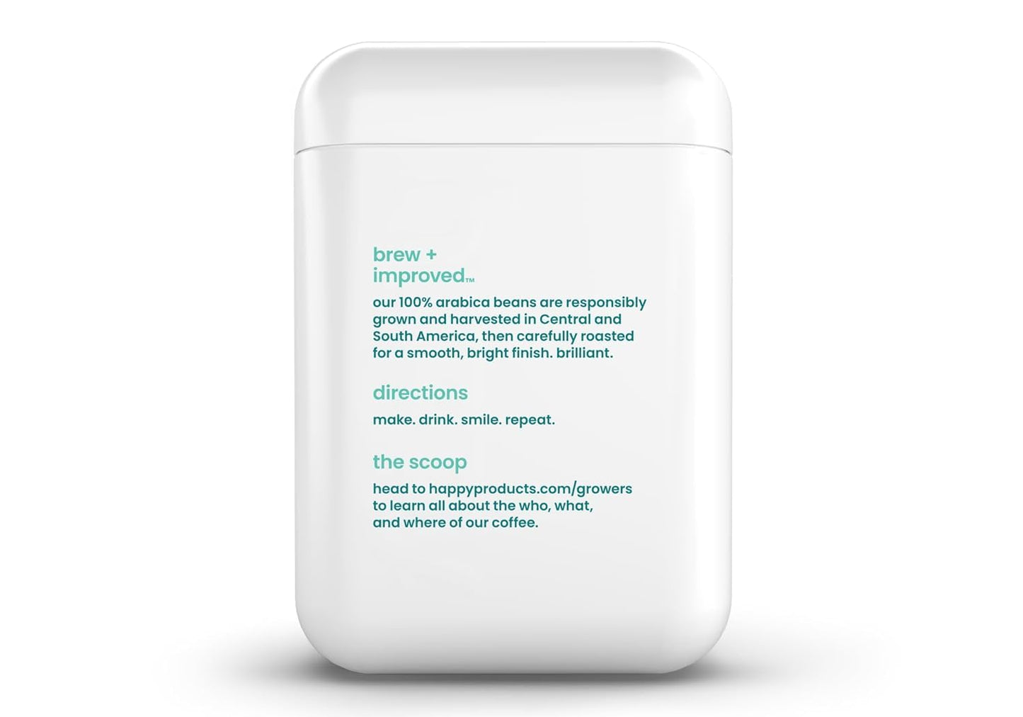 Happy Coffee Light Roast Ground Coffee, 12 Oz., Notes Of Cashew & Elation, Recyclable Container, Grown & Harvested In Colombia,