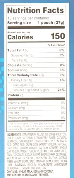 Fruit & Grain Strawberry Mini Bars, 10, 1.3oz Packs, On the Go, 1 Pack Kid Snack Snacking Food Treat
