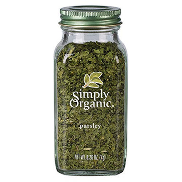 Simply Organic Parsley Flakes, Cut & Sifted, Certified Organic | 0.26 oz | Pack of 2 | Petroselinum crispum var. neapolitanum