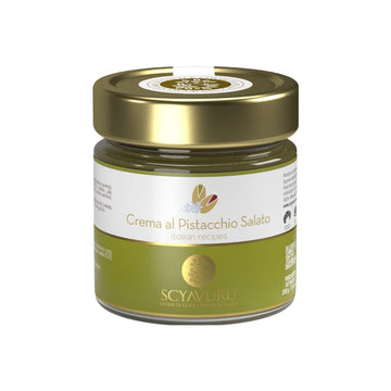 Scyavuru Salty Sicilian Pistachio Cream | Premium Quality Spreadable Pistachio Cream Imported from Italy | 7.05oz (200g) (Pack o