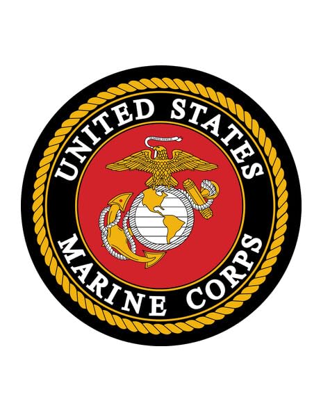 9.5'' Pre-Cut Round United States Marine Corps Edible Image!!