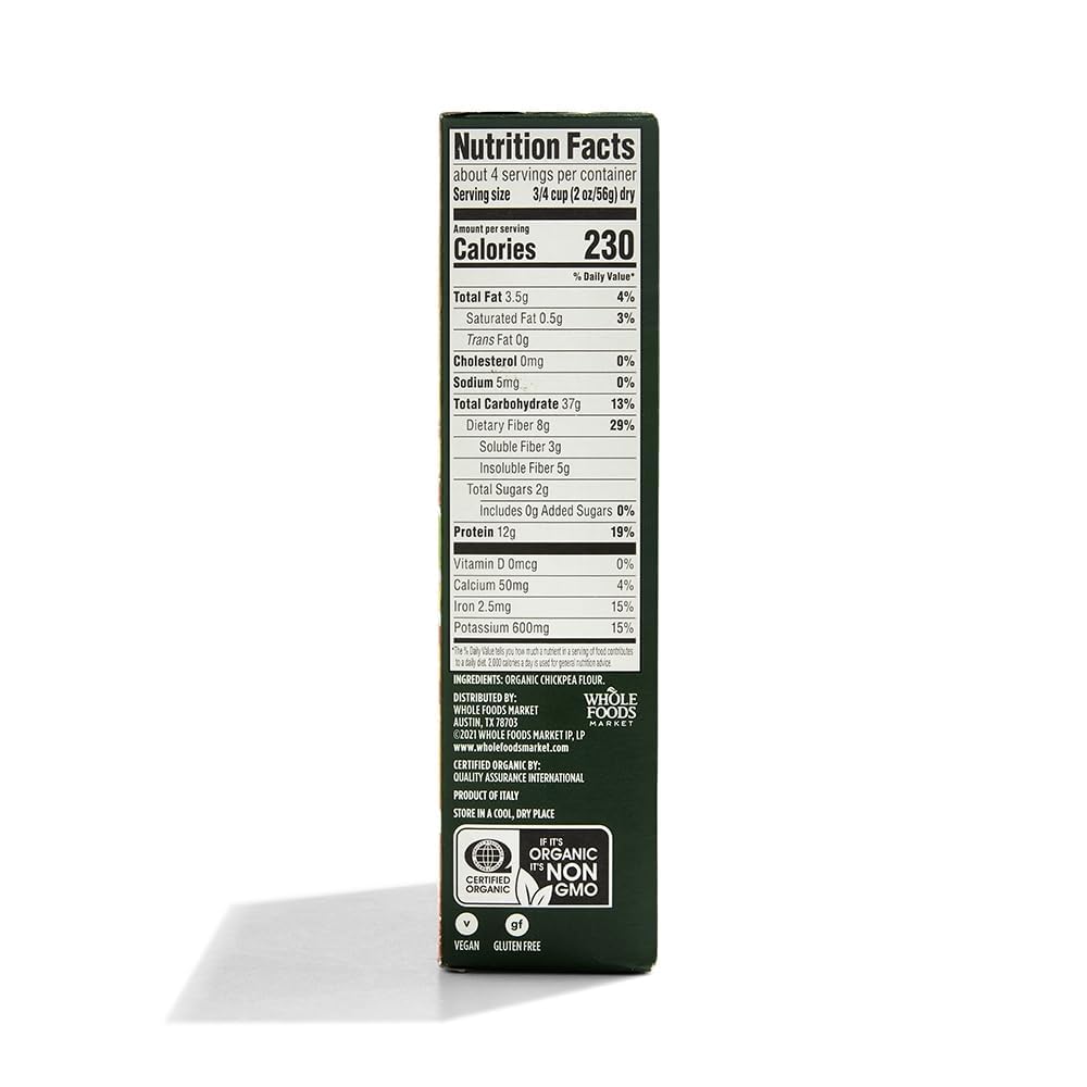 Whole Foods Market Organic Chickpea Shells, 8 OZ, Pack of 1