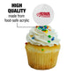 University Of West Alabama Secondary Logo Cupcake Picks Toppers Decoration Set Of 6