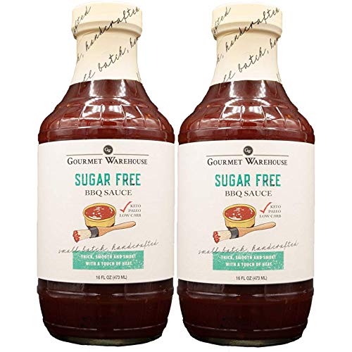 Gourmet Warehouse Sugar Free Bbq Sauce, Premium Barbecue Sauces Handcrafted In Small Batches Gluten-Free, Hfcs-Free, Low Carb, P