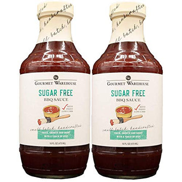 Gourmet Warehouse Sugar Free Bbq Sauce, Premium Barbecue Sauces Handcrafted In Small Batches Gluten-Free, Hfcs-Free, Low Carb, P