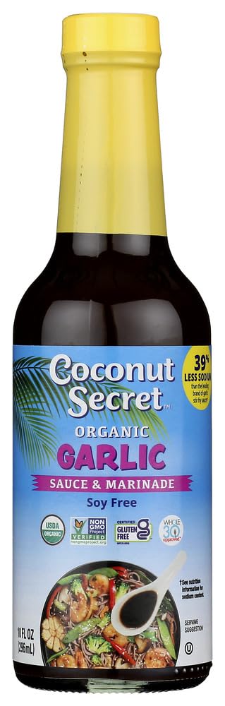Coconut Secret Coconut Aminos Garlic Sauce (2 Pack) - 10 Fl Oz