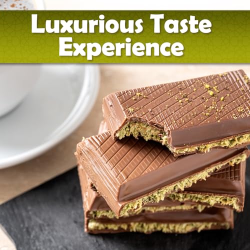 Dubai Chocolate Kunafa Pistachio Bar - 7oz | Handmade Luxury Dessert with Crunchy Kataifi & Creamy Pistachio Filling  Gift for Any Special Occasion