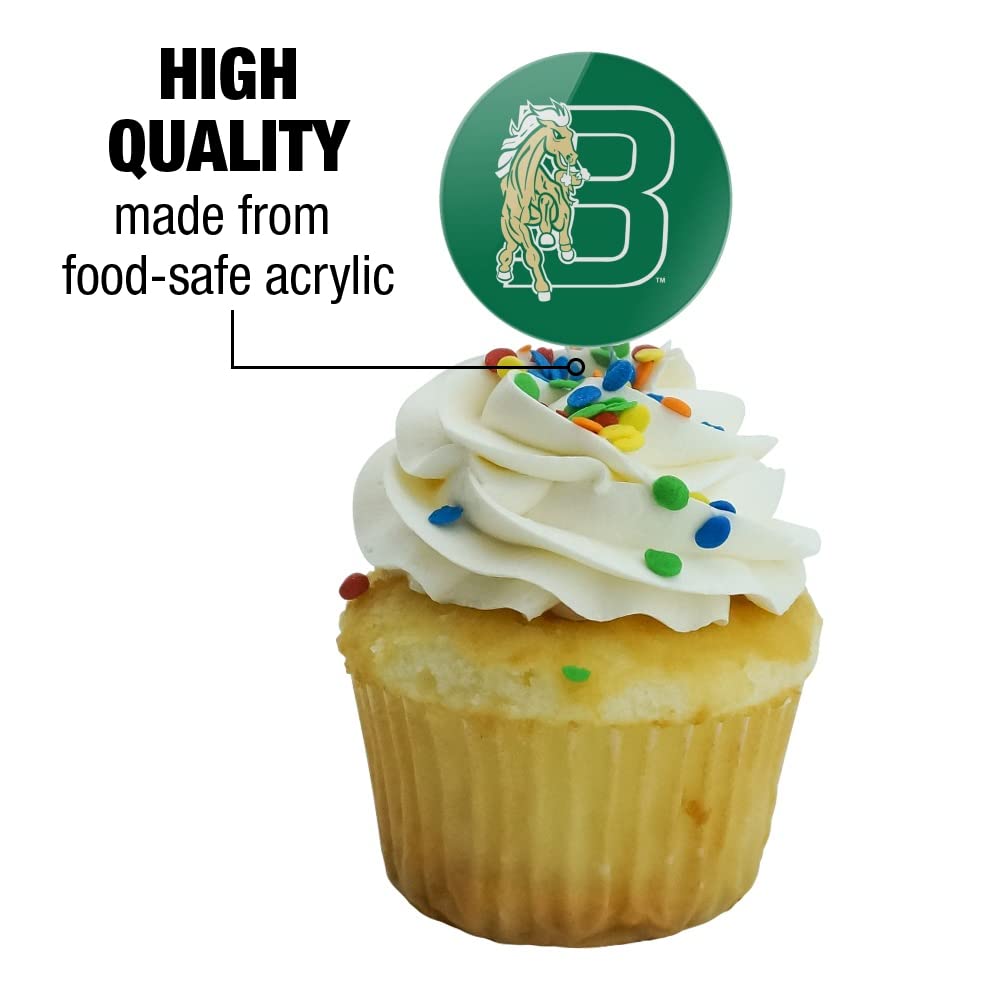 Bronx Community College Secondary Logo Cupcake Picks Toppers Decoration Set Of 6