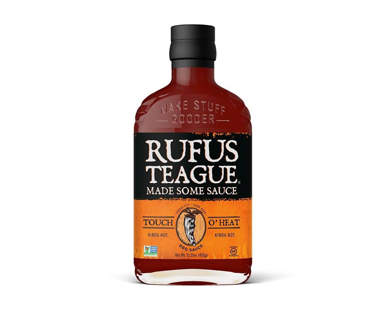Rufus Teague Sauce Bbq Touch O Heat 16 OZ