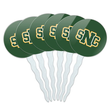 St. Norbert College Primary Logo Cupcake Picks Toppers Decoration Set of 6