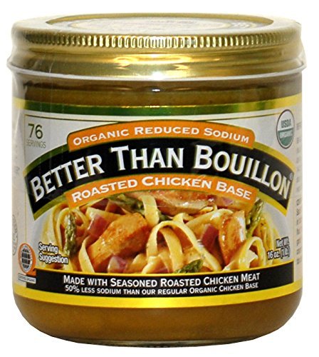 Better Than Bouillon Organic Roasted Chicken Base, Reduced Sodium - 3Pack (16 Oz Each) Ykglcd