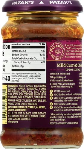 Pataks Mild Curry Paste 10 Oz