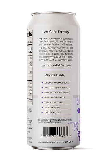 FAST:  Blueberry Acai Electrolyte Drink, Zero Sugar, 16 Fl Oz, Pack of 12