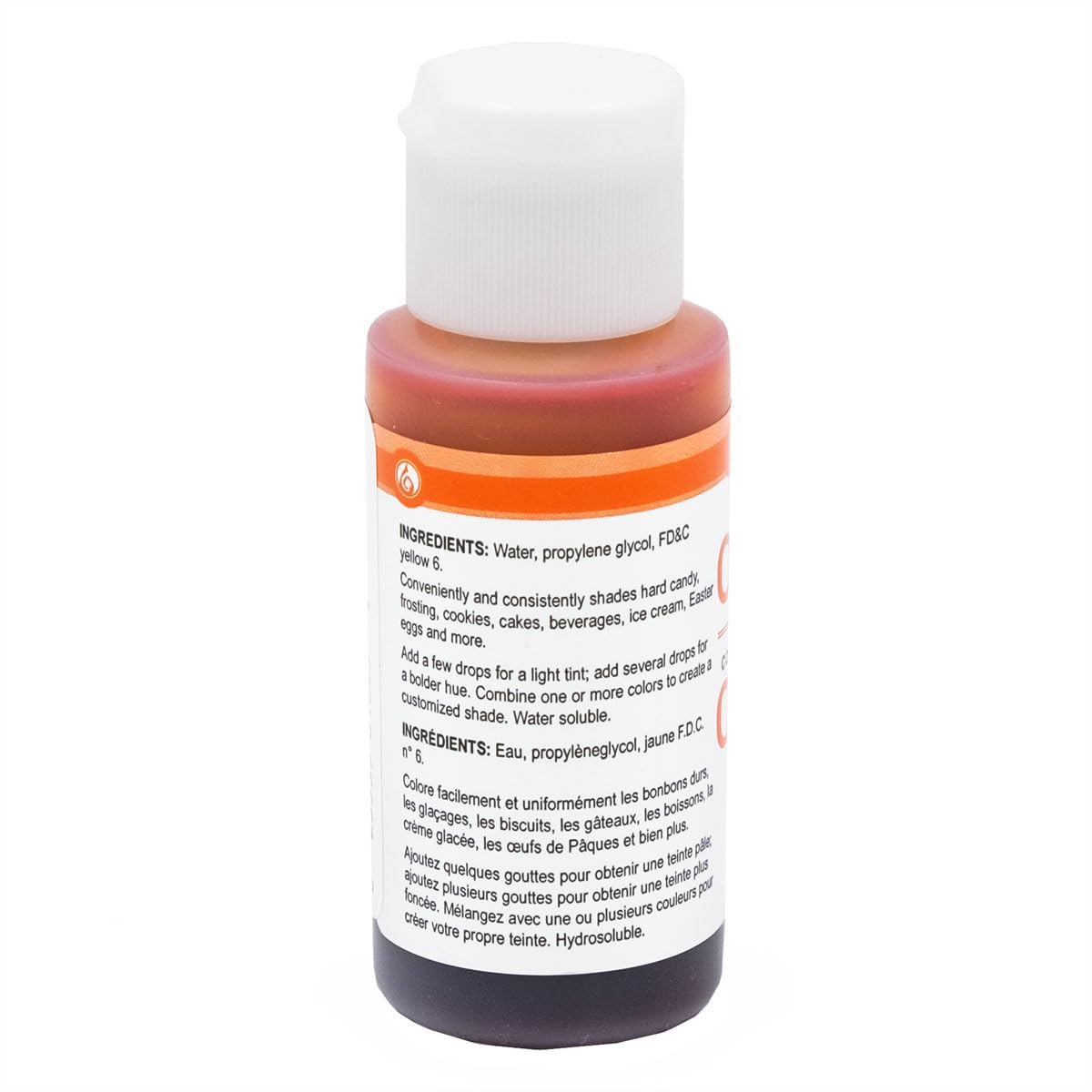Lorann Orange Liquid Food Color, 1 Ounce Squeeze Bottle