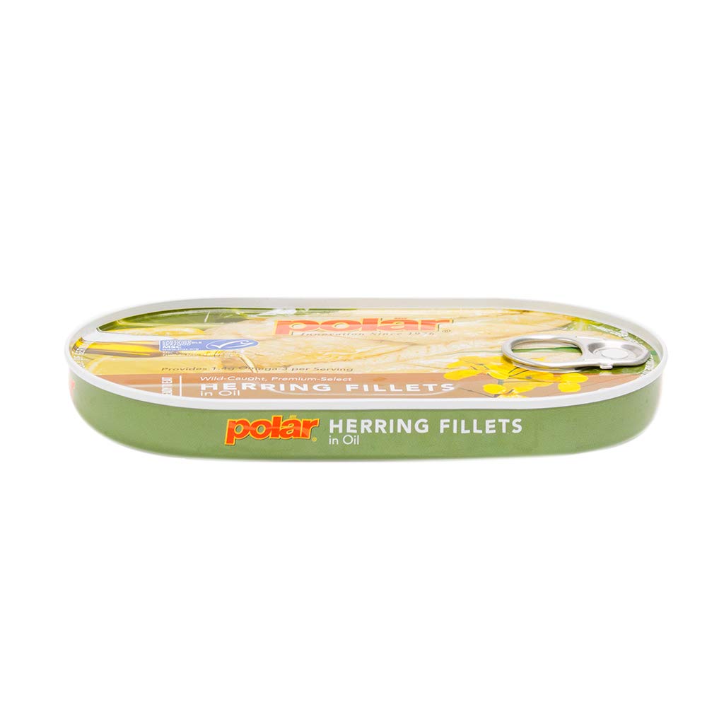 MW polar Herring Fillets in Oil, 3.5 Ounce (Pack of 18)