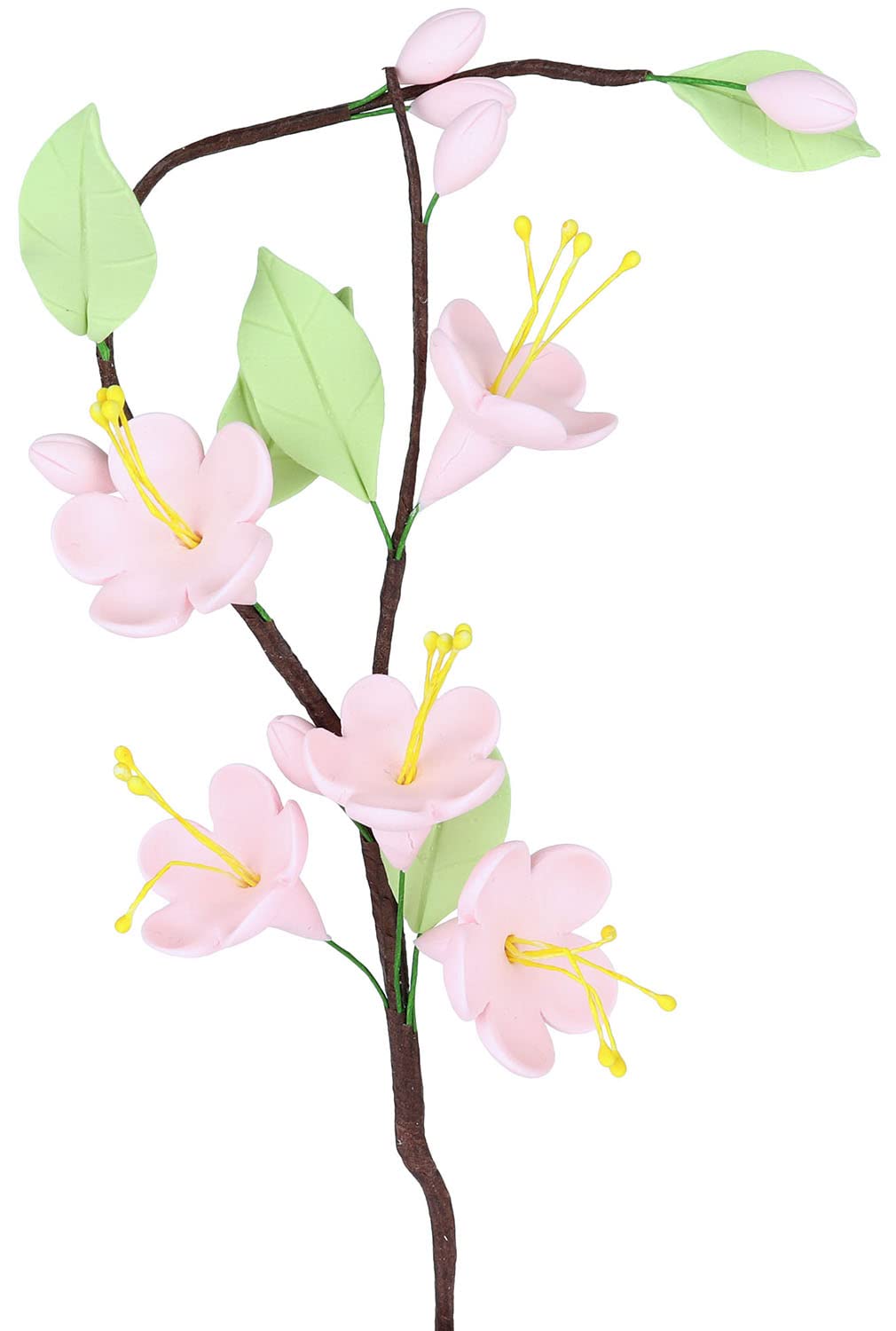 OCreme Gumpaste Flower Spray  Soft-Pink Apple Blossoms - Edible Sugar Paste Flowers For Cake Decorating - For Cakes  Cupcake Toppers - Birthday  Wedding  Valentines  Baby Shower - Set Of 3