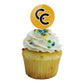 Colorado College Secondary Logo Cupcake Picks Toppers Decoration Set Of 6