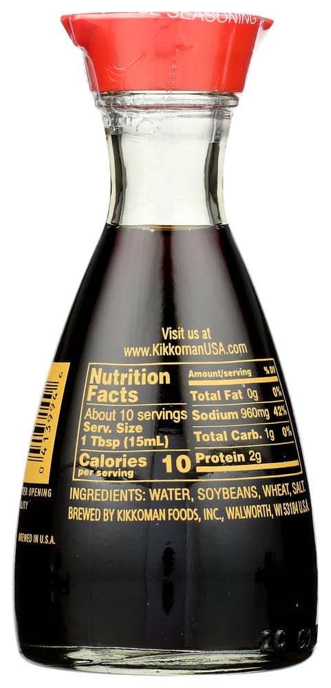 Kikkoman Soy Sauce, 5 Fl Oz, Pack of 3, Authentic Japanese Flavor