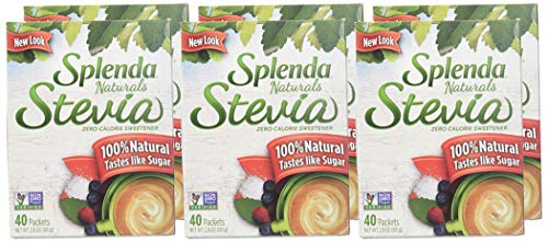 Splenda No Calorie Sweetener Naturals Packets, Made With Stevia Extract 2.8Oz (Pack Of 6)