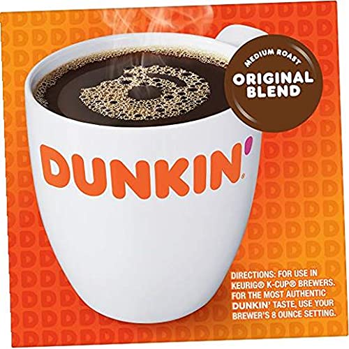 Dunkin' Original Blend Medium Roast Coffee, 44 Keurig K-Cup Pods .2.Pack 22 Count (Pack Of 2)