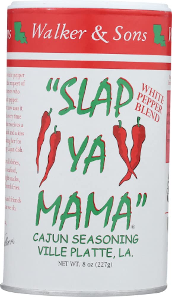 SLAP YA MAMA Cajun Seasoning Variety Pack - Original, Hot & White Pepper, 8 oz Cans, All Natural, No MSG, Kosher