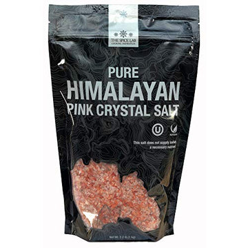 The Spice Lab Himalayan Salt - coarse 2.2 Lb  1 Kilo - Pink Himalayan Salt is Nutrient and Mineral Dense for Health - gourmet Pu