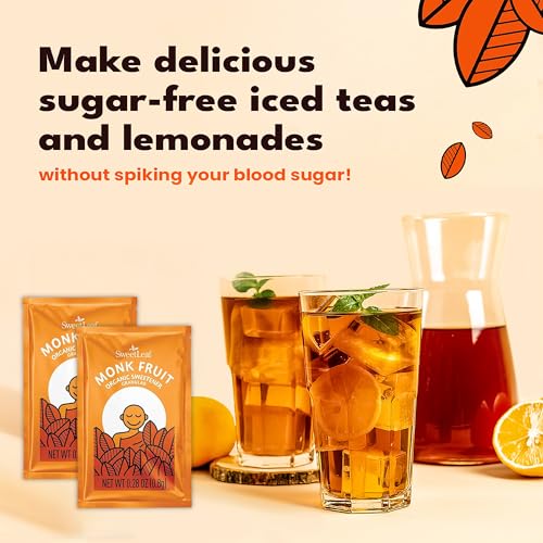 SweetLeaf Monk Fruit Sweetener Packets - Zero Calorie, Keto Friendly - 500 Count - Gluten Free