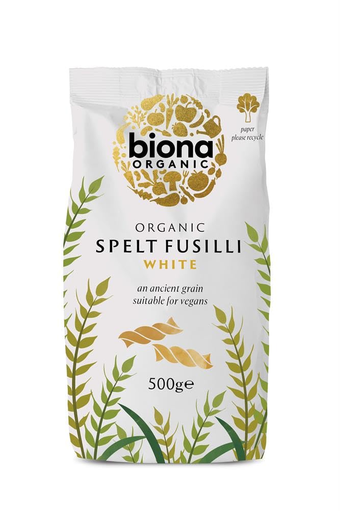 Biona Organic Spelt Fusilli White 500g - Pack of 2