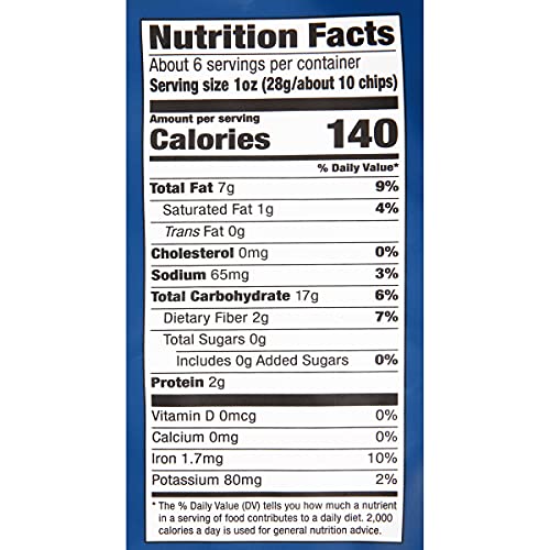 Garden Of Eatin' Tortilla Chips, Sea Salt, Blue Corn, 5.5 Oz (Pack Of 12)