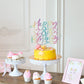 Yetxel Cake Topper - Happy 8th Birthday - Boys and Girls - Paper Decoration - Color Flash Design