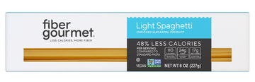 Fiber Gourmet Pasta | Light Spaghetti Pasta | Low Net Carb, Fiber-Rich, Low Calorie Healthy Pasta | Made in Italy, Kosher, Vegan