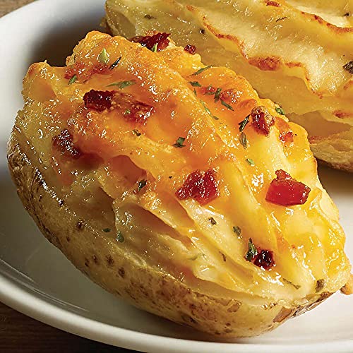 Kansas City Steak Company Twice Baked Potatoes - Gourmet Side Dish, 8 oz, Made with Real Butter and Cheddar Cheese