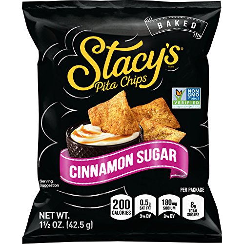 Stacys Cinnamon Sugar Flavored Pita Chips, 1.5 Ounce (Pack Of 24)