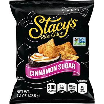 Stacys Cinnamon Sugar Flavored Pita Chips, 1.5 Ounce (Pack Of 24)