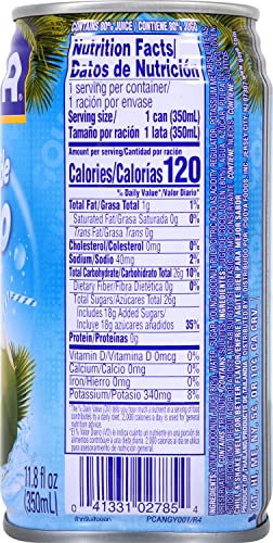 Goya Foods Coconut Water with Pulp, 11.8 Fl Oz, Pack of 24, Refreshing Beverage