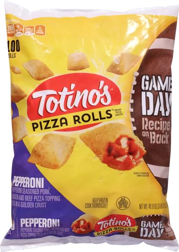 Totinos Pizza Rolls, Pepperoni Flavored, Frozen Snacks, 100 Rolls, 48.8 oz