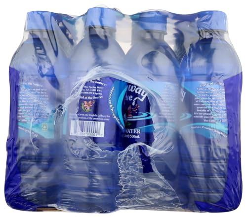 CALLAWAY BLUE Spring Water, 0.5 Liter (Pack of 24)