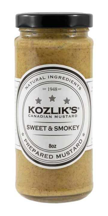 Kozlik'S Sweet & Smoky Brown Yellow Dijon Natural Gluten Free Non-Gmo Mustard, 8.5Oz Jar