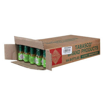 Tabasco Brand Green Jalapeno Pepper Sauce, Mild Hot Sauce, Mini Glass Bottles, Balanced Flavor, Crisp & Zesty Jalapeno Sauce, Gr