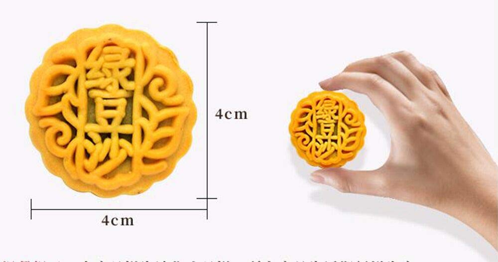 HELENOU666 Mini Mooncakes - 20pcs Traditional 8-Flavor Mixed Fruit for Mid-Autumn Festival, 17 Ounce Pack
