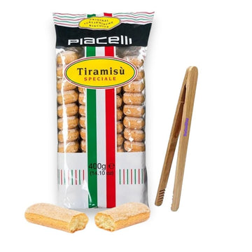 PIACELLI Ladyfingers Tiramisu Speciale - Authentic Italian Sponge Lady Fingers for Tiramisu - Traditionally Baked Ladyfinger Coo