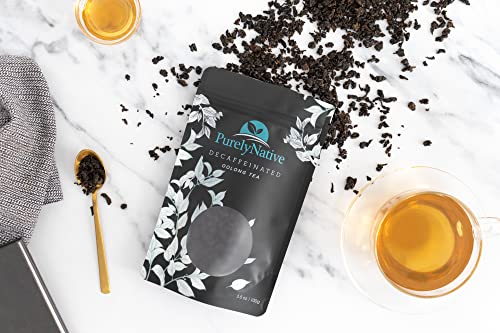 TRYVERA Decaffeinated Oolong Tea Loose Leaf - 3.5oz (About 40+ Cups) for Hot Brew, Iced, or Kombucha