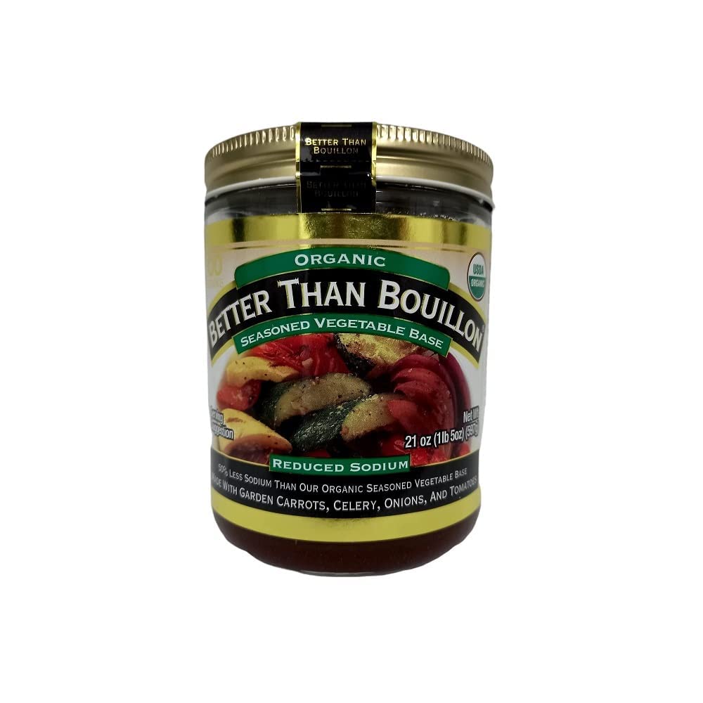 Better Than Bouillon Organic Seasoned Vegetable Base, 21 oz, 100 Servings, Original Version, Pack of 1